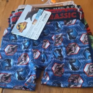 Jurassic World Blue Boxer Briefs 3 Pr New Sz 6